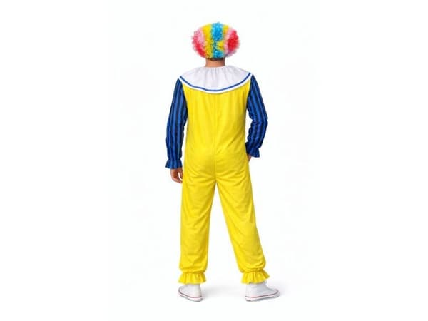 Läskig clownkostym