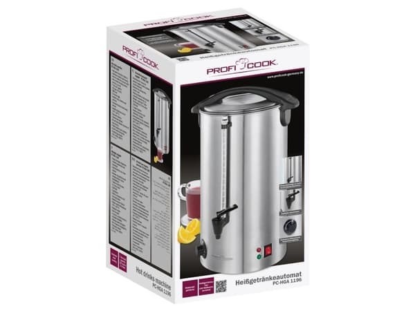 ProfiCook PC-HGA 1196, 7 l, Rustfritt stål