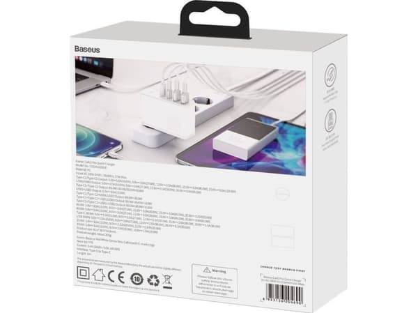 Baseus GaN2 Pro, inomhus, AC, Vit