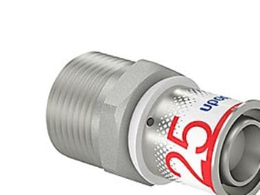 Uponor S-Press PLUS presskoppling muffe/nippel 25 mm x 1"