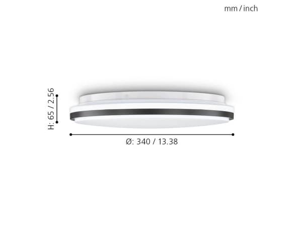 EGLO MARUNELLA taklampe hvit/sort