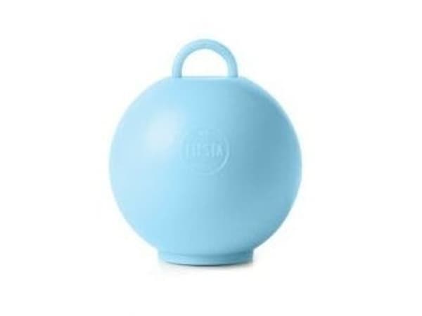 Lyseblå kugle ballonvægt