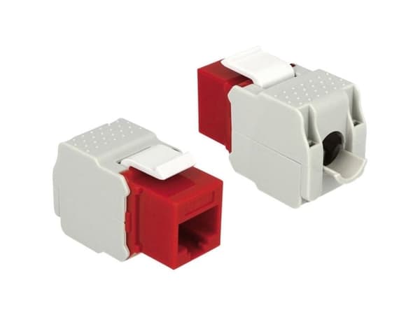 DeLOCK 86344, Punainen, RJ-45, LSA