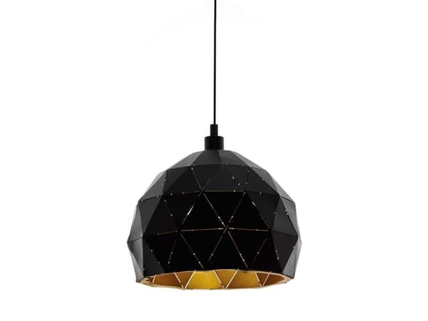 EGLO ROCCAFORTE PENDEL Ø300 SORT/GULD