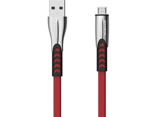 SOMOSTEL SMS-BW02, 1 m, USB A, Micro-USB A, USB 2.0, Rød