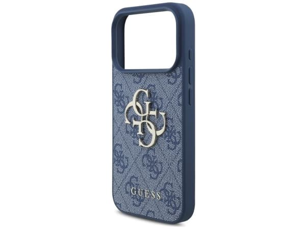 Guess 4G Big Logo-etui til iPhone 17 Pro / 18 Pro – blått