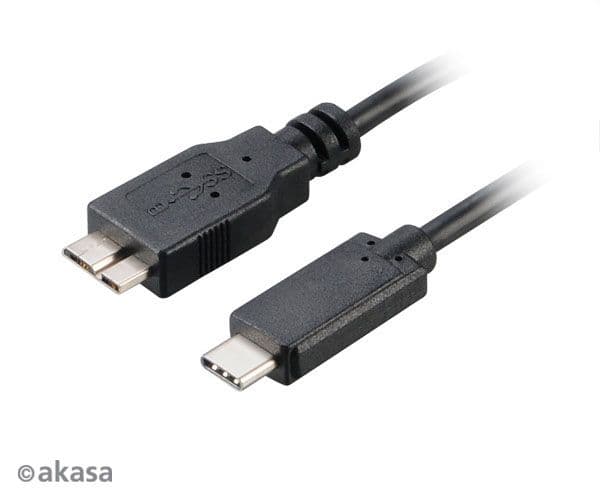 Akasa C/micro-B, 1m, 1 m, USB C, Micro-USB B, USB 3.2 Gen 2 (3.1 Gen 2), Lajittelu