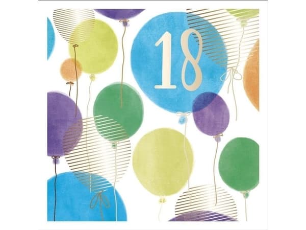 Födelsedagskort 18