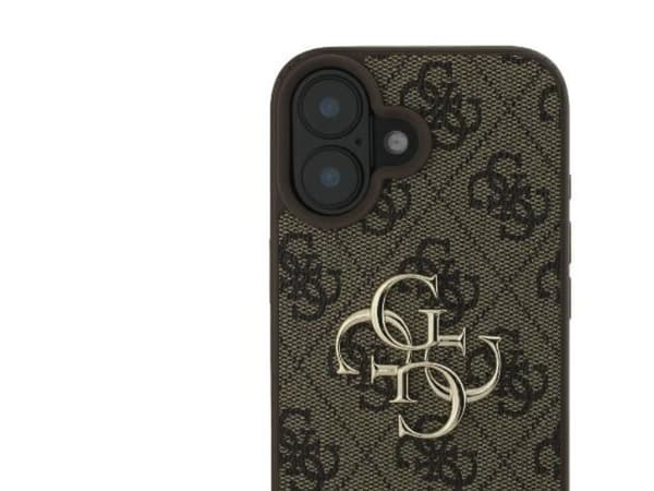 Guess 4G Big Logo-deksel til iPhone 16 - Brun