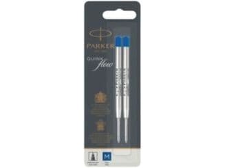 Parker 1950373, Blå, Medium, Blå, Silver, Kulspetspenna, Blåsa, 2 styck