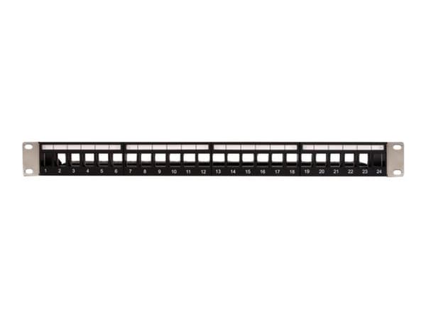 Delock - Koblingspanel - 1U - 19" - 24 porter