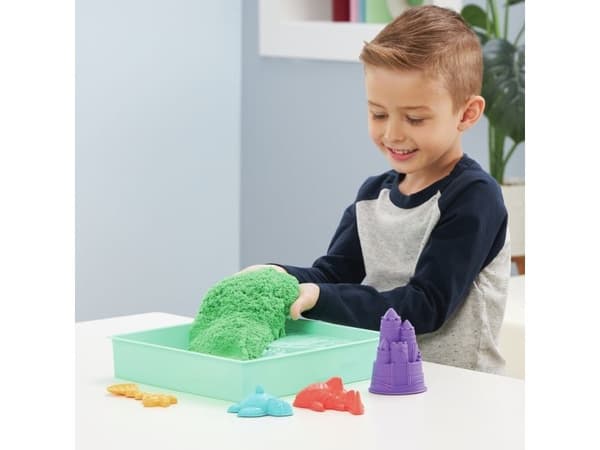 Kinetic Sand sandkassesett - grønn
