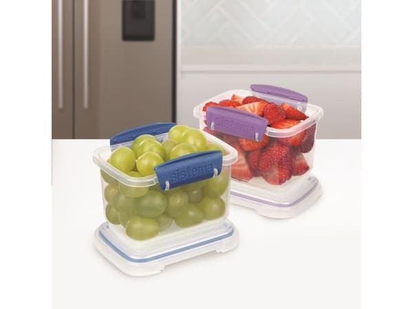 Sistema - 400ml Rectangular Accents 2 Pack