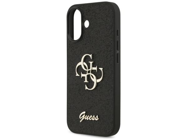Guess Fixed Glitter Big 4G deksel til iPhone 17 - svart