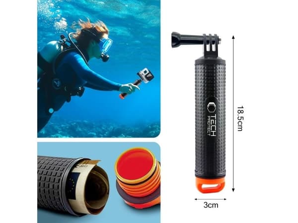 PGYTECH TECH-PROTECT GA100 kellua käsikahva til GoPro / DJI BLACK