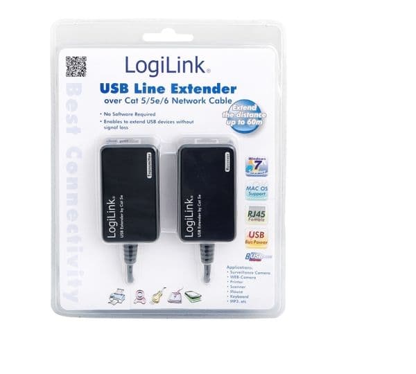 LogiLink USB Line Extender - USB-förlängningskabel - USB - upp till 60 m