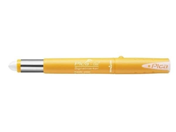 Djupstiftpenna Pica Gel vit permanent