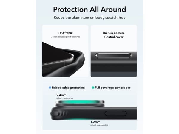 ESR CLASSIC HYBRID KICKSTAND MAGSAFE IPHONE 17 PRO MAX / 18 PRO MAX CLEAR/BLACK
