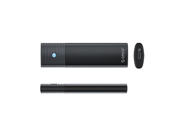 M.2 NVME USB-C 10Gbps -asematasku - musta