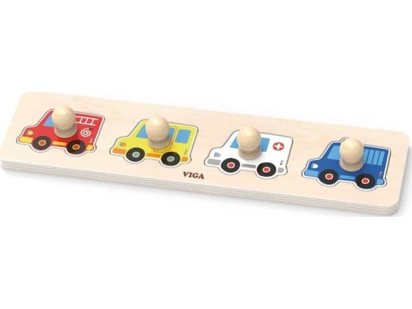 Viga 44535 First puzzle med håndtak – biler