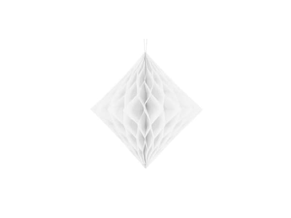 Papirvæv Diamant, hvid