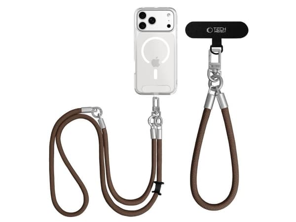 4kom.pl TECH-PROTECT C10S rope crossbody & wrist valnøtt/titan