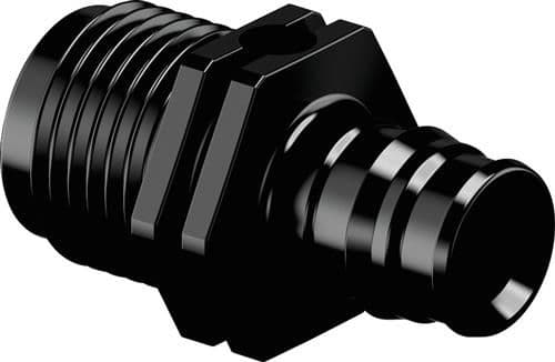 Uponor Q&E overgangsnippel PPSU sort 16 mm x 1/2"