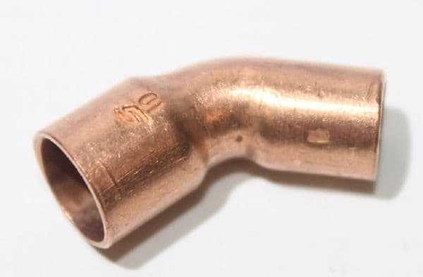 Viega 90° rörböj löd 22 mm 45° mn