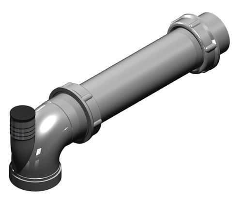 Intra juvel indraget avloppsrör spacesaver B2