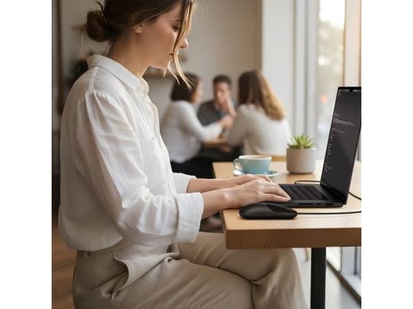 Satechi Slim LX trådbunden mus - optisk USB-A/USB-C (space black)