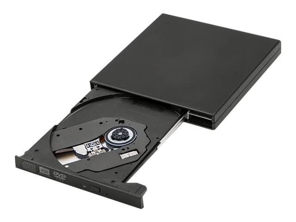 Qoltec - Diskenhet - DVD±RW (±R DL) - 8x - USB 2.0 - extern - svart