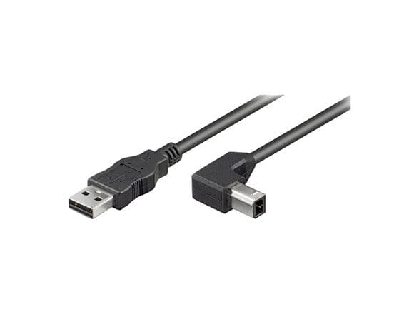 Tecline 2m USB A - USB B, 2 m, USB A, USB B, USB 2.0, uros/naaras, musta