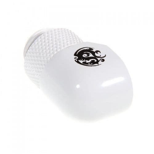 Bitspower - Vinkelutvider for væskekjølesystem - rotary 90-degree IG1/4" - deluxe white