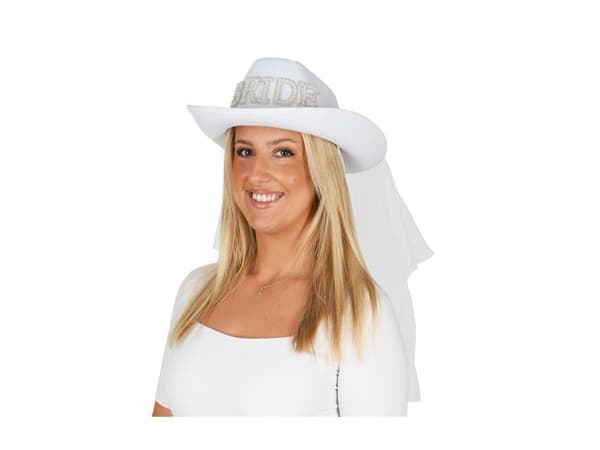 Cowboy hattu morsian