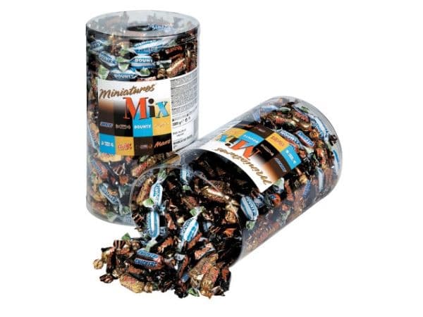 Chokolade Mars Miniatures Mix 3 kg (296 stk.)