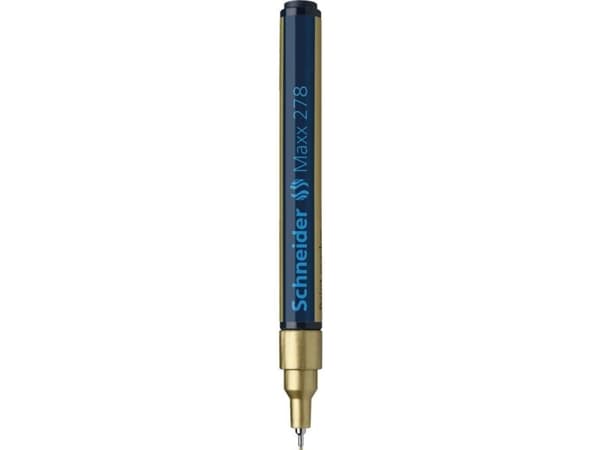 Schneider Maxx 278 - Markør - gull - alkoholbasert blekk - 0.8 mm - fin
