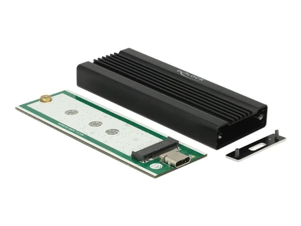 Delock - Förvaringslåda - M.2 Card - USB 3.1 (Gen 2) - svart