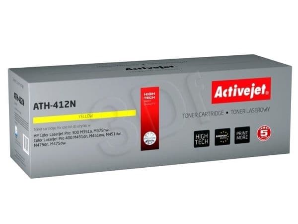 Activejet ATH-412N, 2600 sidor, Gul, 1 styck
