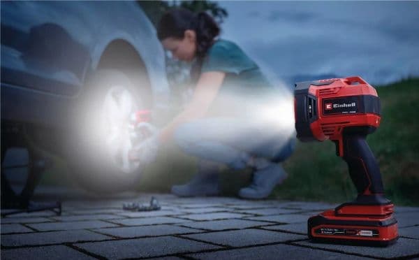 Einhell TE-CL 18/2500 LiAC-solo, LED, 7 ampuller, Sort, Rød - SOLO
