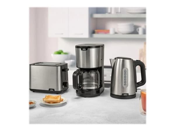 Braun IDCollection KF 1500, Espressomaskin, Malet kaffe, 1000 W, Sort