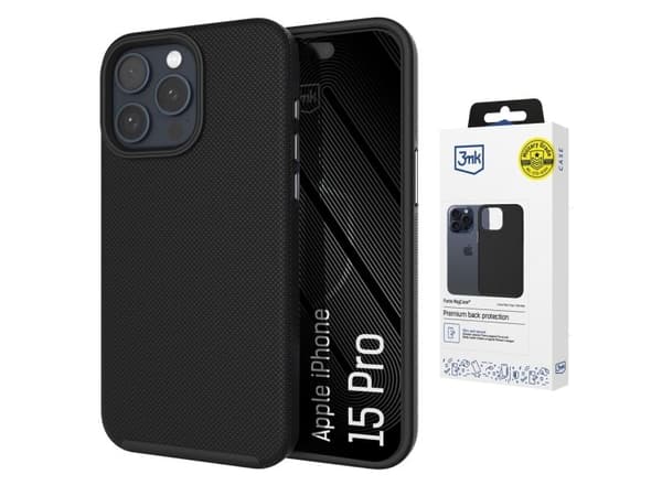 3mk Fortis MagCase för iPhone 15 Pro - svart