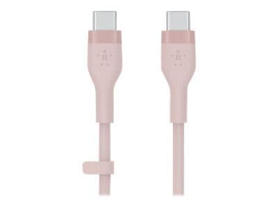 Belkin BOOST?CHARGE Flex, 2 m, USB C, USB C, USB 2.0, Vaaleanpunainen