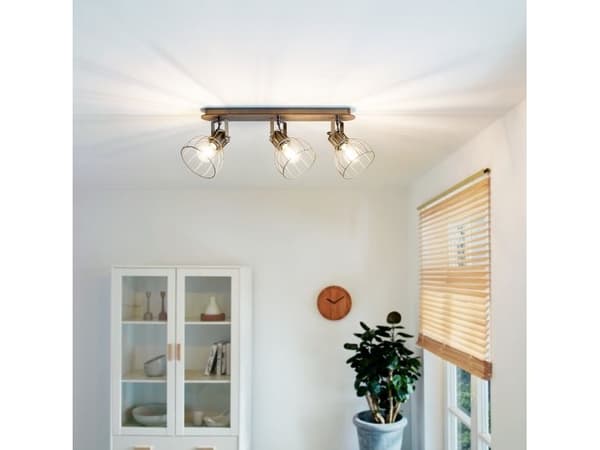 EGLO SAMBATELLO vegglampe 3L E27 antikk/nødlys