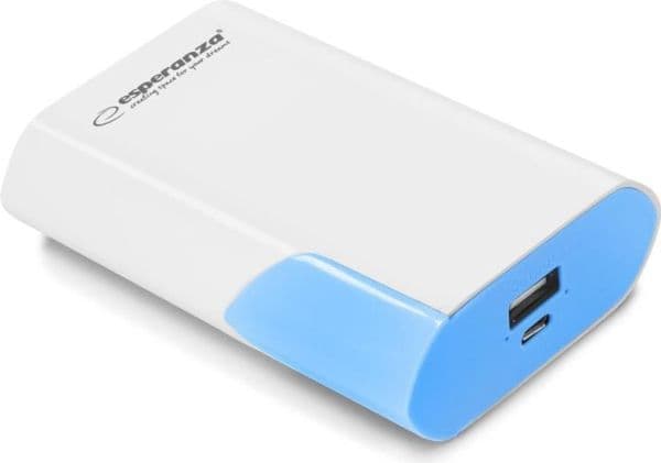 Esperanza EMP111WB, 6000 mAh, Blå, Vit