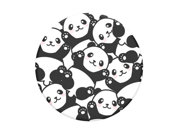 PopSockets Swappable PopGrip - Fingergrepp/vikbart ställ för mobiltelefon - Pandamonium