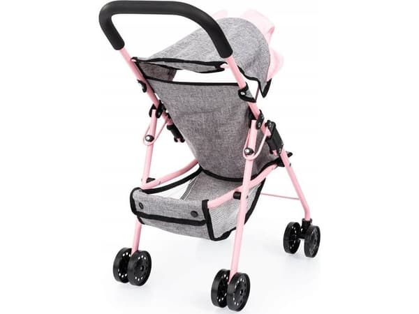 Bayer Bayer dockvagn rosa och grå 21533AA