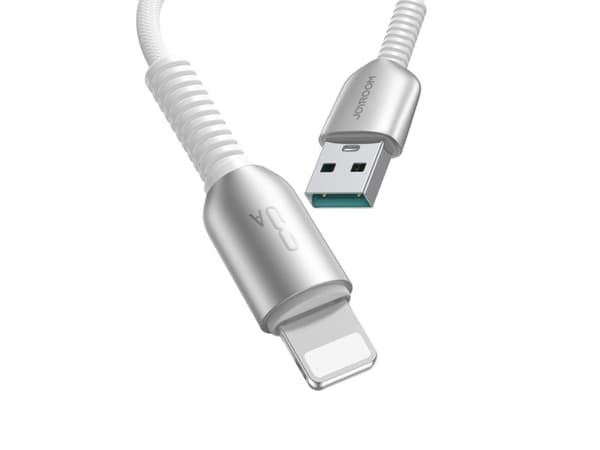 Joyroom S-A51 3A USB-A til Lightning-kabel 1,2 m - lys grå
