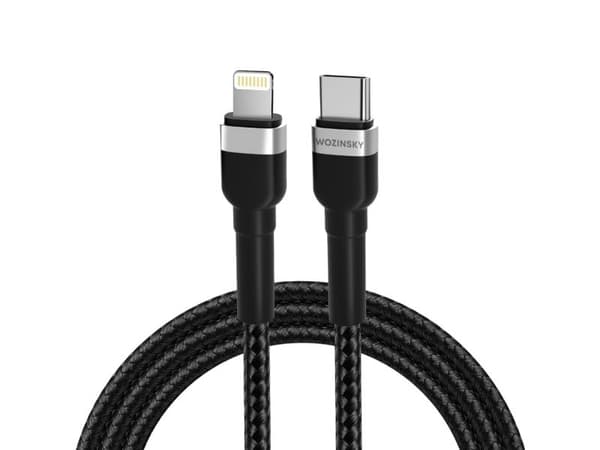 Wozinsky USB-C - Lightning 2 m USB-kaapeli Musta (5907769308765)