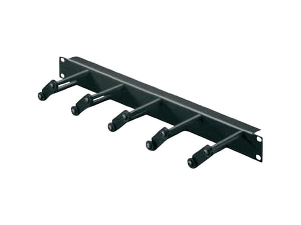 Rittal DK - Rackpanel för kabelhantering - RAL 9005 - 1U - 19" - för TS IT