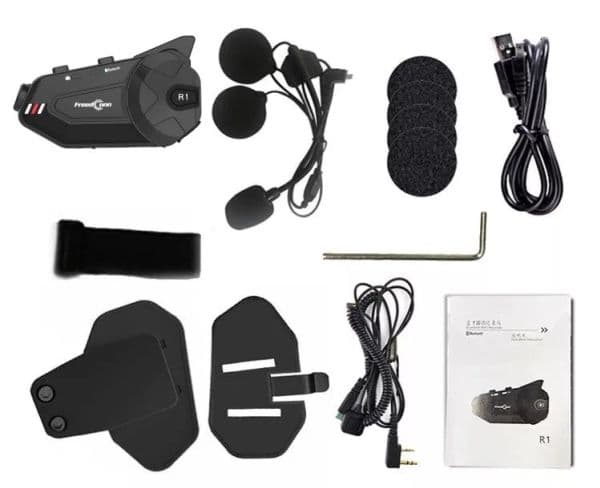 FREEDCONN R1 PLUS E motorcykel-intercom Black